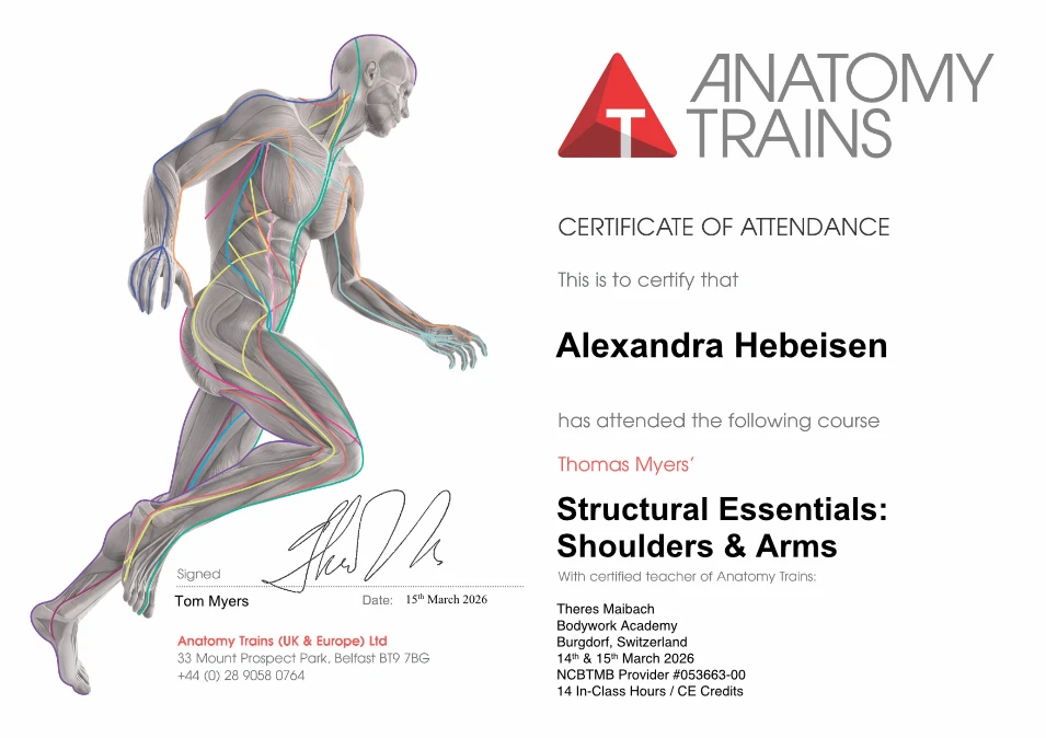 Workshop Schulter und Arme mit Alexandra Hebeisen